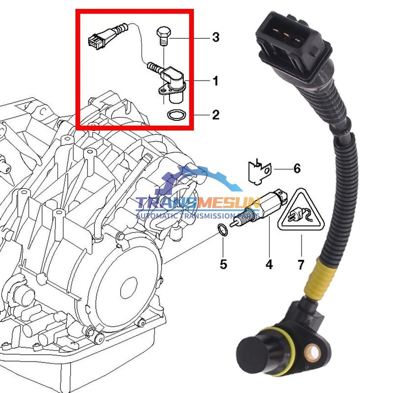 মিনি কুপার R50 R52 1.6L GACVT16Z এর জন্য ট্রান্সমিশন স্পিড সেন্সর 24357518732